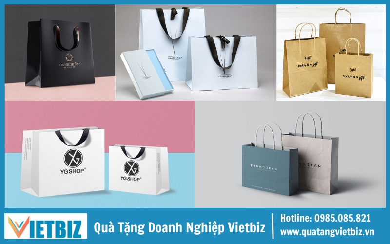 Quà Tặng Doanh Nghiệp Vietbiz: Đơn vị sản xuất túi giấy in logo uy tín